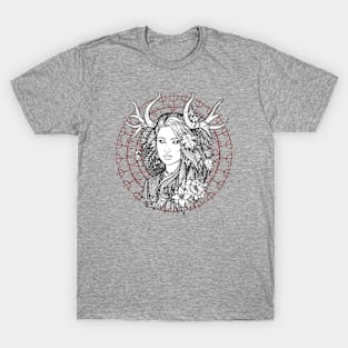 Heilung shaman with nordic runes T-Shirt